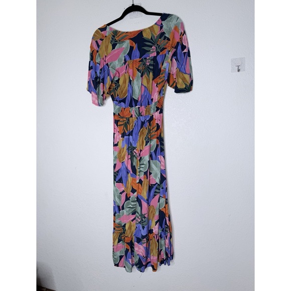 Anthropologie‎ Abel the Label Dress Womens Size M Santa Cruz Smocked Hi Low - Picture 4 of 13